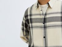 Рубашка в клетку, Бежевый