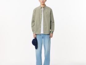 Мужская рубашка Lacoste стандартного кроя в клетку