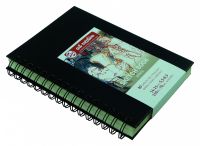 Блокнот для зарисовок на спирали Talens "Art Creation" 14х21 см 80 л 110 г, твердая обложка черный