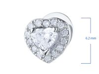 Пусеты из белого золота э4712пс10182400