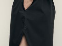 Платье с коротким рукавом и поясом