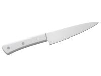 Набор из 4-х кухонных ножей Hatamoto Sakana WJPS-003, сталь AUS-8, рукоять ABS-пластик, белый