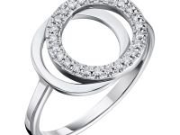 Классическое кольцо из белого золота с бриллиантами э0901кц01210501