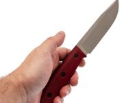 Туристический нож Универсал, сталь AUS-10Co, рукоять вишневая микарта