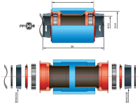 Проставочные кольца FSA для монтажа MTB систем FSA BB392EVO на PF30 EL226 gnn (черный комплект)