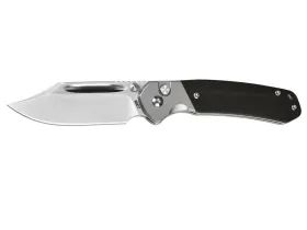 Складной нож CJRB Pyrite Bowie, сталь AR-RPM9, рукоять Ebony wood