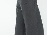 Ультраширокие джинсы с люрексом, Серый