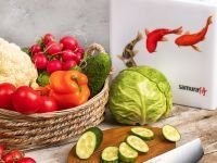 Нож кухонный "Samura OKINAWA" Накири 172 мм, AUS-8, палисандр