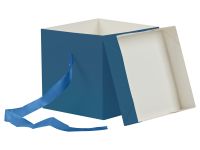 Коробка складная подарочная MESHU "Sea depth", 15*15*15 см, с лентой