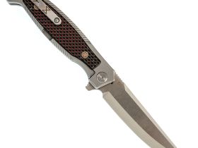 Складной нож Reptilian Руна-03, сталь D2, рукоять карбон