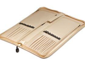 Пенал для кистей на длинной ручке Pinax, 15 отд., бежевый