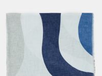 Палантин из изо льна и хлопка с принтом