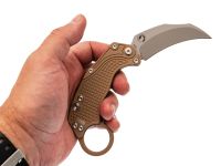 Складной нож Reate EXO-K, сталь N690, рукоять Tan Aluminum