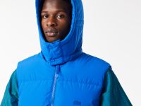 Мужская стёганая жилетка Lacoste с высоким воротом
