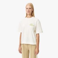 Женская футболка Lacoste свободного кроя