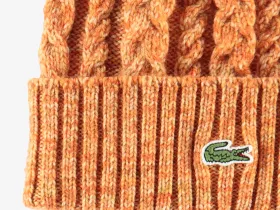 Шапка-бини Lacoste унисекс из шерсти