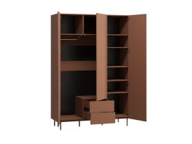 Распашной шкаф Изи 3.1-150x220 Терракотовый