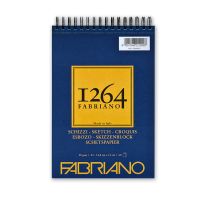 Альбом для графики на спирали Fabriano "1264 SKETCH" 14,8х21 см 60 л 90 г