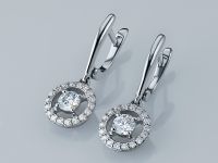 Серьги из серебра э0612сг04210018_white