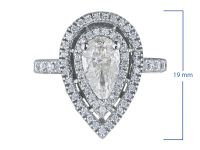 Кольцо из белого золота с бриллиантами э0901кц11180500