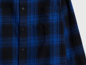 Рубашка из фланели для мальчиков, Голубой