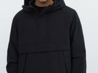 Куртка-анорак с капюшоном, Черный