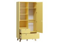 Распашной шкаф Анджи 2-93x195 Желтый