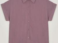 Блузка с коротким рукавом и отложным воротником