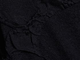 Джемпер с эффектом жатости, Черный
