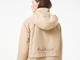 Женская парка Lacoste с капюшоном