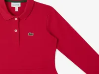 Детское поло Lacoste с длинными рукавами из эластичного хлопка