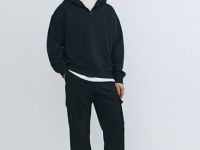 Толстовка с капюшоном на молнии, Черный