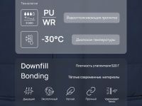 Утепленная куртка с капюшоном