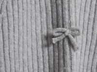 Вязаная юбка с бантами для девочек, Серый