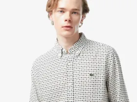 Мужская рубашка Lacoste из льна