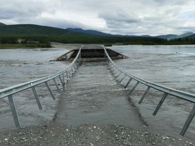 Несколько участков автодороги «Амга» размыло в Якутии
