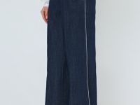 Широкие джинсы O'STIN x Яндекс Книги, Синий