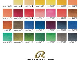 Набор акварели Talens "Rembrandt" 28 цв кюветы, кисть, деревянная коробка