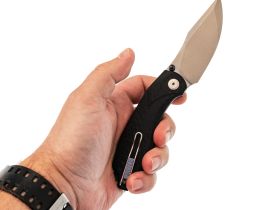 Складной нож Tuotown Gull, сталь T10S, рукоять G10/карбон