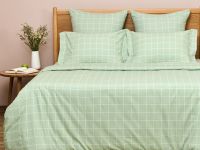 Постельное белье полукомплект Quadretti, зеленое