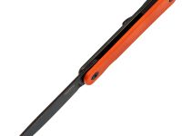Складной нож SRM 135L-GJ, сталь 14C28N, рукоять G10, оранжевый/черный