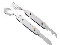 Нож перочинный Stinger 109 мм, 8 функций, черный, в блистере