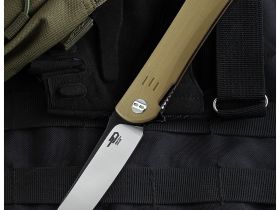 Складной нож Bestech Knives Kendo, сталь D2, рукоять G10, бежевый