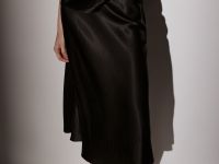 Атласная юбка миди