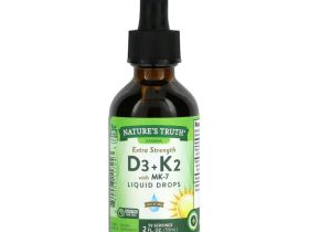 Nature's Truth, Extra Strength D3 + K2 с жидкими каплями MK-7, 59 мл (2 жидк. Унции)