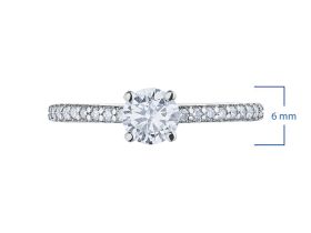 Кольцо из белого золота с бриллиантами э4001кц04202763