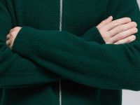 Кардиган на молнии с шерстью