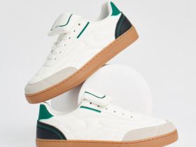 Кеды из искусственной кожи для мальчиков, Белый