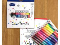 Набор карандашей цветных двусторонних трехгранных Acmeliae 24 шт/48 цв, в картонном футляре