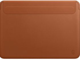Чехол для ноутбука WIWU Skin New Pro II PU Leather Sleeve для Apple MacBook Pro 16.2 (коричневый)